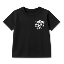 Children's T-Shirt You Shall Not Fear 100% Premium Cotton Christian Shirt From 2 To 14 Various Colors - 黑色 - 查看 2