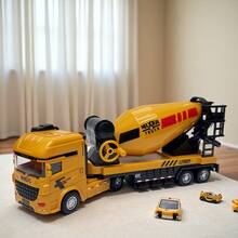 玩具，儿童玩具，玩具车，工程车，工程卡车，玩具工程车，工程车模型，惯性动力推拉玩具，儿童工程卡车，节日礼物，生日礼物，儿童游戏，圣诞节，万圣节，节日玩具，男孩礼物，挖掘机，搅拌车 - 彩色 - 查看 14