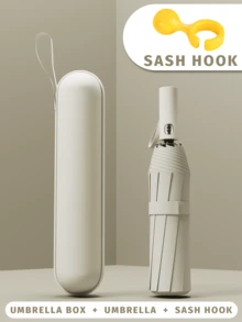 Automatic Folding Large High-Quality Umbrella Rainproof And Windproof Strong Umbrella Family Entertainment Outdoor Rainproof And Sunscreen Dual-Use Parasol (Fabric Cover, Rib Color, And English Letter Pattern Design Randomly Assorted),Spring Summer Picks,Brides Maid Gifts,Room,Bedroom Decor,Beach,Travel,For Men,For Women,Vacation - Multicolor - View 31