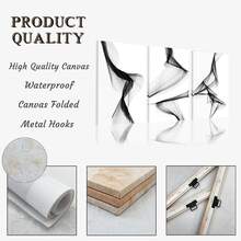 3Pcs/Set Optinal Frame Modern Minimalist Black And White Posters, Stylish And Elegant Decor, Aesthetic Room Decor, Waterproof Canvas Wall Art, Artwork Wall Painting For Gift, Nordic Wall Picture For Living Room, Bedroom, Office, Bathroom