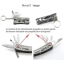 1Pza/2 Pzas Pequeños alicates multiherramientas, mini alicates multiherramientas de bolsillo,Juego de Cuchillos de Alicates de Herramientas,Navajas Multiusos de Acero Inoxidable,Herramienta Multiusos para Hacer Senderismo Acampar Sobrevivir al Aire Libre etc. - Negro - Ver 8