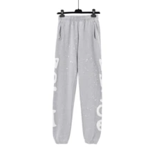 Spider Web Fashion Hip-Hop Printed Flower Hoodie, European And American  Brand Large-Sized Loose Men's And Women's Hooded Sweatshirt Set - 淺灰色 - 查看 6