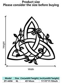 Vintage Celtic Witch Knot Metal Wall Art - Iron Decor For Kitchen, Coffee Area, Living Room & Office, Rustic Wall Decor|Decorative Metal Art| Metal Artwork, Metal Wall Art Decor, For Halloween