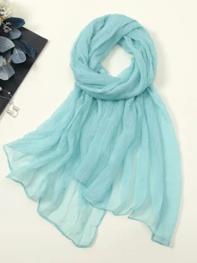 1pc Women's Silky Shawls And Scarves, Suitable For Evening Gowns, Lightweight And Soft, Perfect For Bridesmaids, Weddings, Formal Parties, Etc., Organza Shawls.