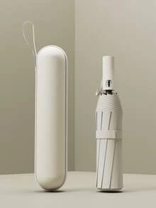 Automatic Folding Large High-Quality Umbrella Rainproof And Windproof Strong Umbrella Family Entertainment Outdoor Rainproof And Sunscreen Dual-Use Parasol (Fabric Cover, Rib Color, And English Letter Pattern Design Randomly Assorted),Spring Summer Picks,Brides Maid Gifts,Room,Bedroom Decor,Beach,Travel,For Men,For Women,Vacation - Multicolor - View 32