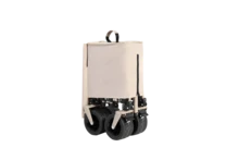 Foldable Extended Wagon With 220lbs Weight Capacity, Heavy Duty 300L Folding Utility Garden Cart With Big All-Terrain Beach Wheels & Drink Holders. Beige - Khaki - View 7