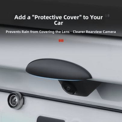 1 neues Modell, geeignet für verschiedene Rückfahrkamera Regenschutzabdeckungen mit verstärktem breitem Rand - matter wasserdichter Kameraschutz, verbessert die Sichtbarkeit bei Regen und starkem Regen für Autos, LKWs, SUVs, wasserdichte Abdeckung für Rückfahrkamera