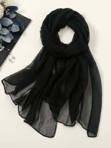 1pc Women's Silky Shawls And Scarves, Suitable For Evening Gowns, Lightweight And Soft, Perfect For Bridesmaids, Weddings, Formal Parties, Etc., Organza Shawls.