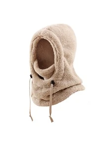 1 pièce Masque de ski unisexe de couleur unie, coupe-vent et chaud, convient pour l'automne/l'hiver - Multicolore - Voir 9