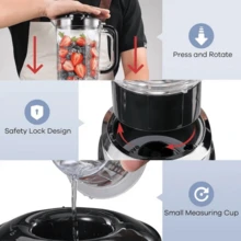 SOKANY 1pc Bullet Personal Blender, Multi-Function Blender Food Grinder Kitchen Smoothie Maker, Pulse Technology For Grinding, Mixing, Blending, Milkshake And Ice Crushing - US A Type Plug(220-240V) - View 4