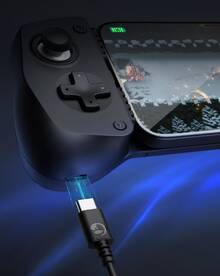 GameSir-X5 Lite Black Stretchable Gamepad | Type-C Wired Connection, Hall Joystick, Compatible With Smartphones, Tablets, PC, E-Sports Level Cooling Game Controller - Black - View 3
