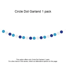 蓝色生日装饰 - 海军蓝生日快乐横幅，配有 6 个蜂窝球、6 个金属悬挂漩涡和圆点花环装饰，适用于男士生日派对装饰 - 藍色螺旋套 - 查看 7