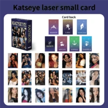 55pcs KATSEYE LOMO Photo Cards Set | 92pcs/55pcs Gabriela, Lana, Sophia, Manon, Yoonchae, Mei LOMO Card Stickers | K-Pop Fan Collection & Diary Decoration | <Gnarly> Double-Sided Holographic Card Gift Box, Fan Support Card | Student Birthday Gift Box, Postcard New Greeting Card - Small Card - View 3