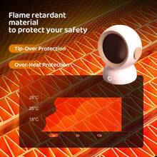 SOKANY 600W/1200W Portable Electric Space Heater, Dual Speed, Wide Angle Heating, Energy Efficient Home Use, Overheat Protection, Lightweight & Compact For Office, Bedroom, Study Room, Rapid Heating In Winter - EU C Type Plug(220-240V) - View 6