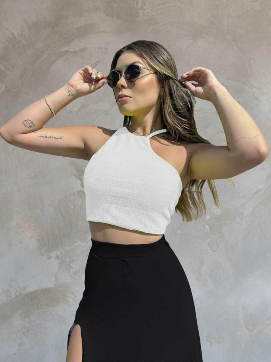 Cropped Isadora - Branco - Visão 1