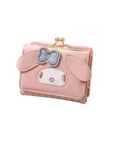 Sanrio Mother's Day/Valentine's Day Gift, 1pc Cute Hello Kitty & Pompompurin Everyday Commute/Birthday Gift Wallet Card Holder Multifunctional Organizer