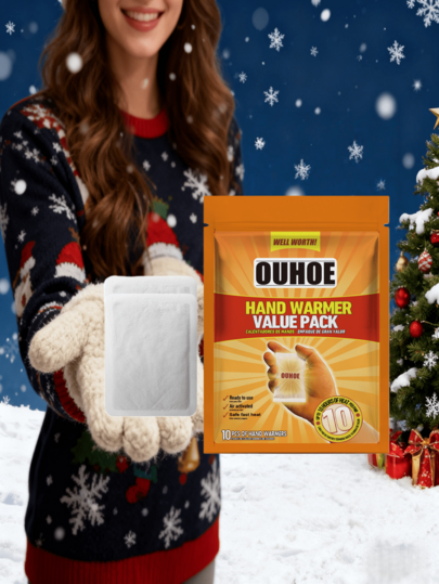 OUHOE Aquecedores de mão descartáveis, almofadas térmicas portáteis para se manter aquecido no inverno