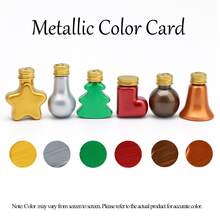 Christmas Metallic Acrylic Paint Set (6 Colors, 50ml Each) – Shiny Holiday Paints For DIY Crafts, Decorations & Art Projects