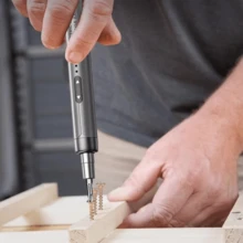 46-In-1 Rechargeable Precision Electric Screwdriver With Magnetic Tips - Grå - Visa 6