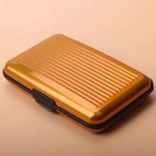 Aluminum Alloy Card Holder, Metal RFID Blocking Credit Card Case, 6 Card Slots Ultra-Thin Business Card Protector, Unisex Mini Wallet, Small Wallet, Card Holder, Coin Purse - Multicolor - View 7