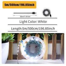 USB 供电 LED 灯带，高亮度灵活氛围照明，易于安装和携带，适用于电视背景装饰、厨房照明、派对装饰、卧室装饰等