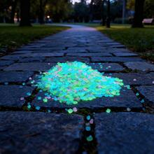 5000 Glow Stones, Solar-Powered Outdoor Garden Path Stones, Luminous Pebbles, Suitable For Garden Path Decoration, Aquarium Decoration, Landscape Lighting, And Vase Fillers. Multiple Colors Available. - 彩色 - 查看 9