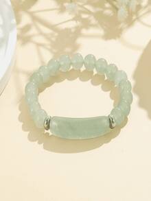 1pc Handmade Beaded Bohemian Bracelet, Luxury Wrist Chain Suitable For Daily, Vacation, Party, Gift