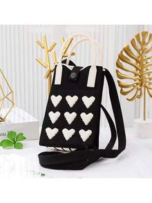 新款超时尚针织手机包，轻便高端，卡片式卡通单肩包，夏季百搭手提包 - 彩色 - 查看 8