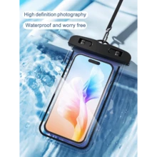 Universal Waterproof Phone Pouch - Fluorescence Waterproof Case Compatible With Iphone 15 14 13 12 11 Pro Max XS Plus Compatible With Samsung Galaxy Cellphone Up To 7.0", Waterproof Cellphone Dry Bag Beach Vacation Essentials For Summer Holiday, Diving, Swimming, Beach Phone Case