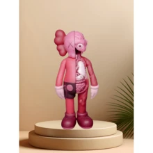 1PC KAWS人体解剖玩具模型动漫模型卡哇伊暴力熊家居摆件桌面装饰玩具适合客厅装饰礼物精美礼品送朋友动漫卡通可动人偶收藏雕像模型