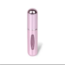 ​​Leak-Proof Perfume Atomizer, 5ml Refillable - One-Step Transfer Design, Portable Travel Spray Bottle In Shiny Pink For Purse & Pocket - 粉色 - 查看 10