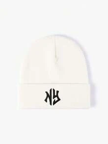 1 pieza Gorro elástico de punto unisex para otoño/invierno, gorro de moda estilo hip hop con bordado de NY, gorro tipo beanie Y2K - sombrero de punto - Ver 20