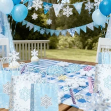 LaVenty 36PCS Frozen Party Favors Birthday Supplies Keychains Goodie Bag Fillers For Frozen Filler Goodie Bag Stuffers Snowflake Winter Wonderland Party Supplies - Multicolor - View 7