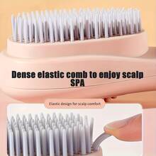 Awaoko 1支装奢华伸缩梳，创意防静电设计，打造蓬松顺滑秀发。双面按摩梳，温和呵护秀发，轻松梳理打结。个人护理产品，一键去除脱发 - 彩色 - 查看 6