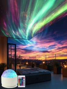 16 Color Aurora Night Light Cube With Remote Control That Can Be Replaced At The Same Time, Suitable For Bedroom And Living Room Wall Decoration, Very Suitable For Gift Giving Ocean Lights