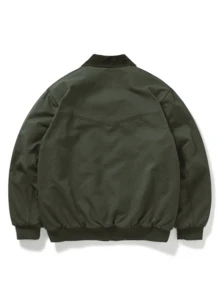 Men's Collared Colorblock Zip-Up Casual Jacket, Simple Workwear Style For Daily Commute And Leisure