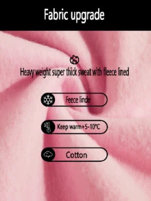 Áo nỉ nữ thiết kế thư pháp Nhật Bản 2026: Kiểu dáng rộng rãi thoải mái cho mùa thu/đông, ấm áp và dễ chịu cho trang phục hàng ngày và đường phố, phù hợp cho phái nữ. - Hồng - Xem 5