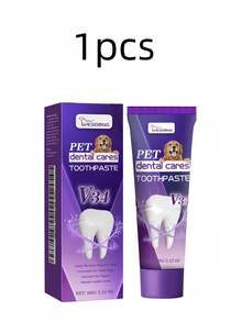 宠物牙膏，宠物牙齿清洁牙膏，修复牙齿，美白牙齿，去除牙菌斑和牙渍，呵护牙龈。宠物牙膏牙刷套装，适用于猫狗，去除牙菌斑和牙渍，消除口臭，最佳宠物口腔护理套装，口腔护理和清洁，减少牙垢和牙结石，适用于幼猫、幼犬和成年猫狗。