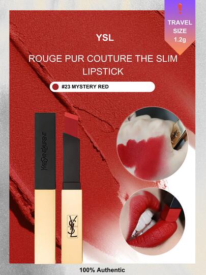 1.2g YSL Lipstick Minis - #21 Classic Red / #23 Vibrant Orange-Red / #1966 Warm Brown-Red