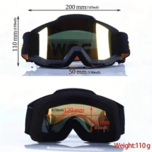 100 Motocross Goggles And Off-Road Windshield - Gold - View 9