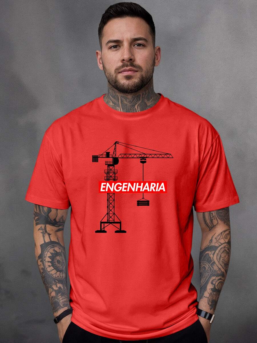 Men T-Shirts - 紅色 - 查看 1