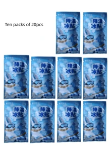 20 Pieces Of Cold Stickers To Cool Down Summer Antipyretic Stickers For Summer Students' Training, Travel, Small Gifts For Parties, Holiday Gatherings, Game Activities, Hot/Cold Water Bags, Cool Stickers For Refreshing Classes, Ice Stickers For Mobile Phone Cooling Stickers.(New And Old Models Are Shipped At Random.) Summer Cooling,Beach,Travel