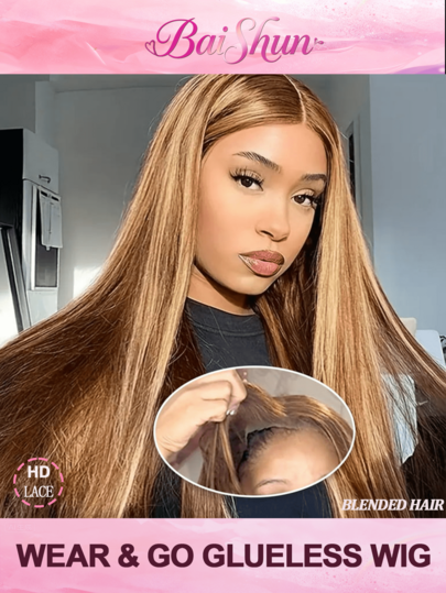 Glueless Wig Brazilian Virgin Hair 13*4 13*6 5*5 HD Lace Front Wig 200% Density Wigs Frontal Glueless #4/27 Chocolate Brown Honey Blonde Colored Pre Plucked With Baby Human Blended Hair Bob Highlight Ombre Lace Front Straight Human Frontal Hair Wigs 8-34 Inchs Lace Front Wigs