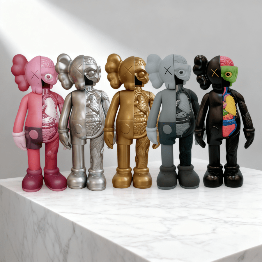 1PC KAWS Human Anatomy Toy Model Anime Model Kawaii Violent Bear Home Decoration Desktop Decoration Toy Suitable For Living Room Decoration Gifts Exquisite Gifts For Friends Anime Cartoon Action Figure Collection Statue Model