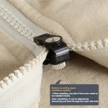 3/9/15/21/27件套通用拉链维修套装，带可调节拉头 - 快速安装，无需工具或缝纫 - 适用于夹克、背包、行李箱等