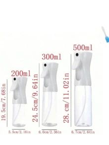 1pc Barbecue Spray Bottle,Clear Dispensers Creative Kitchen Oil Bottle Press Fine Mist Seasoning Bottle, Plastic Spray Bottle Can Be Used For Air Fryer Watering Flowers Spray Bottle,Olive Oil Vegetable Oil Spray Bottle