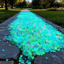 5000 Glow Stones, Solar-Powered Outdoor Garden Path Stones, Luminous Pebbles, Suitable For Garden Path Decoration, Aquarium Decoration, Landscape Lighting, And Vase Fillers. Multiple Colors Available. - 彩色 - 查看 3