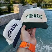 Custom Embroidered Hats, Personalized Dad Hat, Custom Text Hat, Mama Hats, Bachelor Trip Hat, Two Tone Baseball Cap, Christmas Gift, Custom Embroidered Upside Down Text Hat, 5 Panel Two Tone Baseball Cap, Personalized Make Your Own Hat, Embroidery Baseball Fan Hat, Custom Embroidered Hat, Personalized Baseball Cap With Text, Custom Name Hat – Monogram Gift – Adjustable Dad Hat
