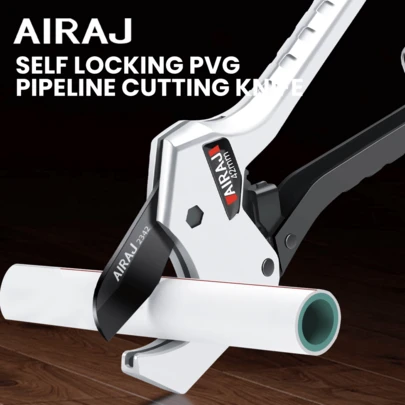 AIRAJ Cutting Knife Pex Cutting Machine 42mm Pex Pipe Cutting Machine Pex Pipe Cutting Machine 8-Inch Sk5 Pex Pipe Cutting Tool For Pex Pvc Ppr Plastic Cutting Manual Tool Industrial Grade Household Multifunctional Cutting Knife Portable Cutting Tool