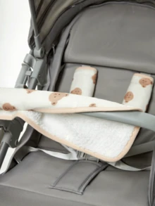 [Chứng nhận Oeko-Tex] Bọc tay cầm xe đẩy em bé in hình hoạt hình, đệm vai hai mặt, mềm mại và thoải mái cho sử dụng ngoài trời hàng ngày. - Nhiều màu - Xem 3